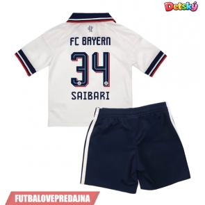 Lacne Dětský Futbalové dres Bayern Munich Ismael Saibari #34 2026-27 Krátky Rukáv - Preč (+ trenírky)